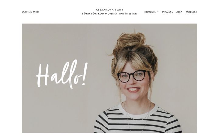 Screenshot di alexandrablatt.de