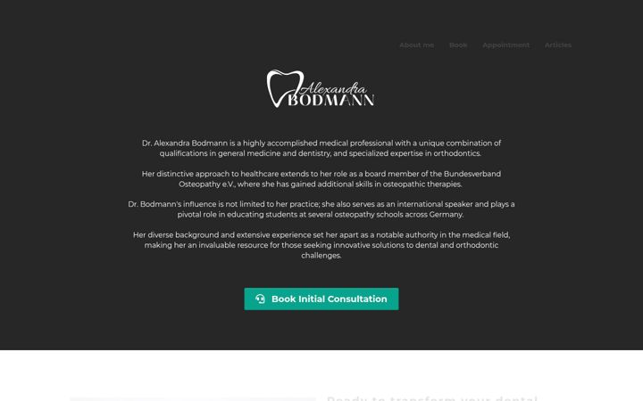 Screenshot of alexandrabodmann.com