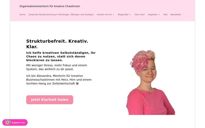 Snímek obrazovky alexandrabohlmann.com