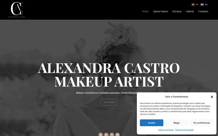 Screenshot di alexandracastro.pt