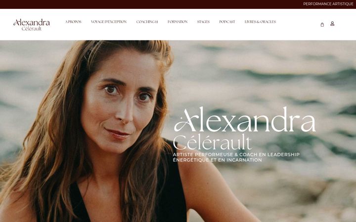 Screenshot di alexandracelerault.com
