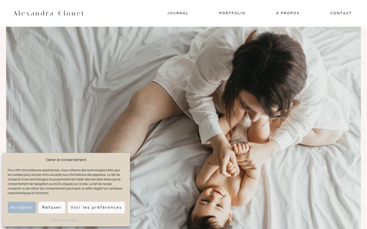 Screenshot of alexandraclouet.fr