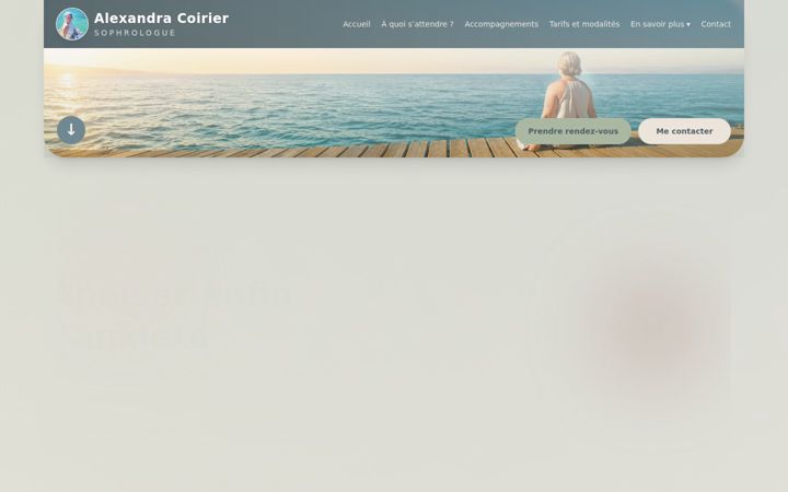 Screenshot of alexandracoirier-sophrologue.fr