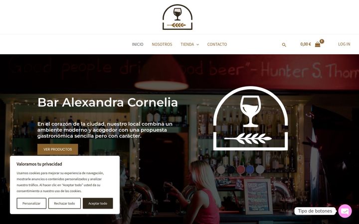 Screenshot of alexandracornelia.com