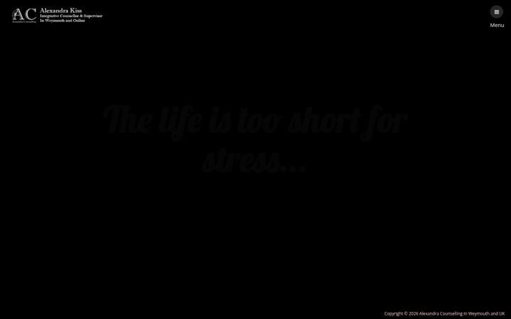 Screenshot of alexandracounselling.co.uk