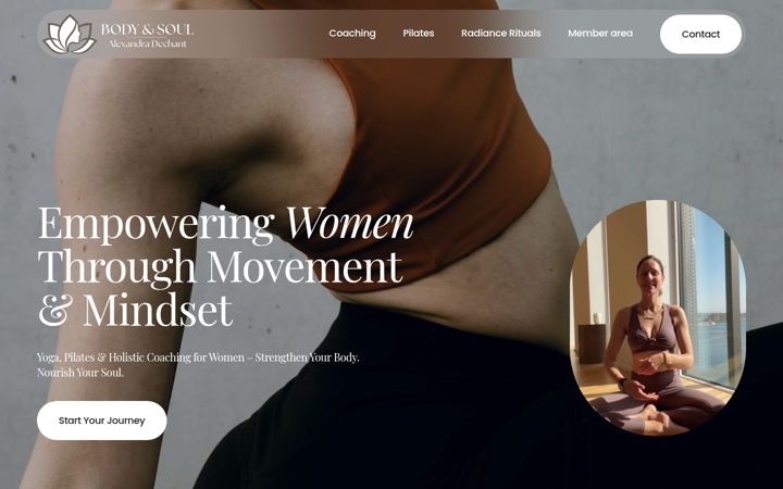 Screenshot of alexandradechant.com
