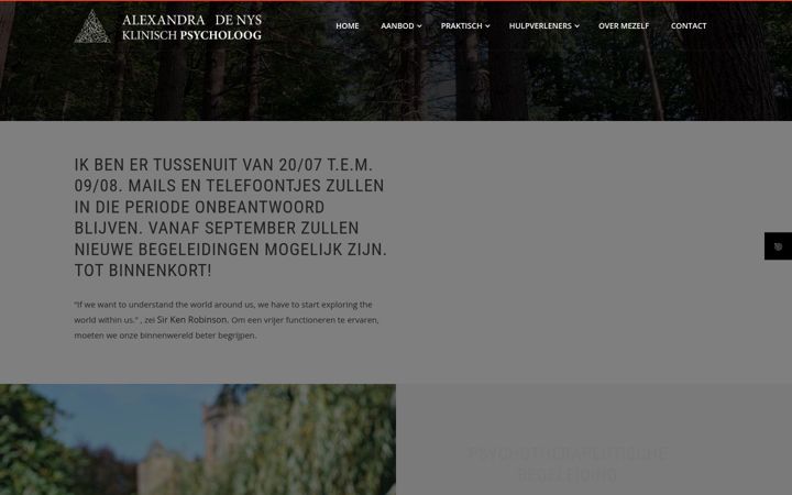 Screenshot di alexandradenys.be