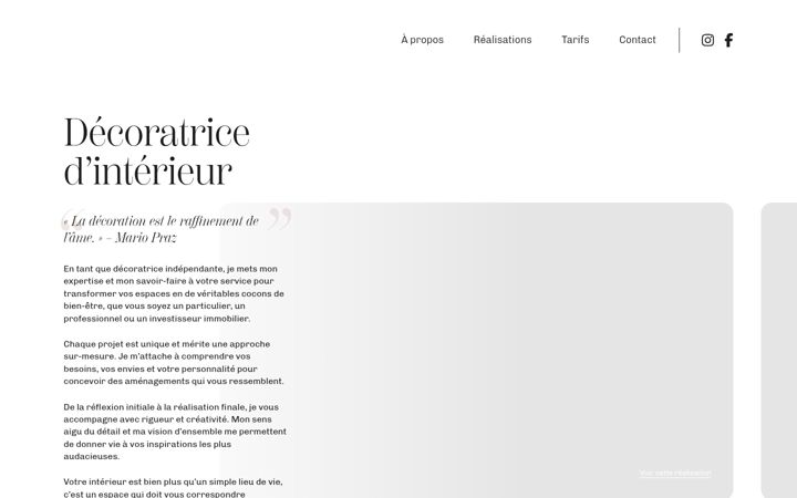 Screenshot of alexandraduminildecoration.fr