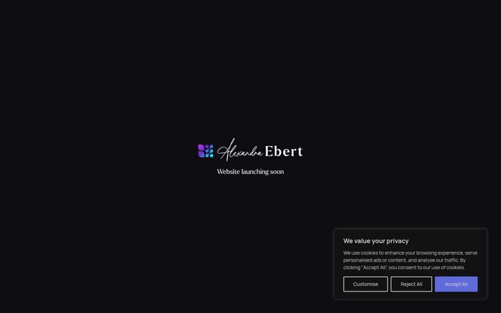Screenshot of alexandraebert.com