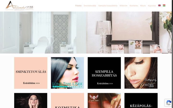 Screenshot of alexandraelite.hu