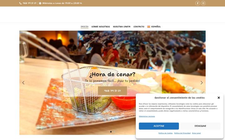 Captura de ecrã de alexandrahamburgueseria.com