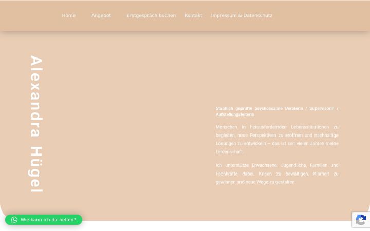Snímek obrazovky alexandrahuegel.at