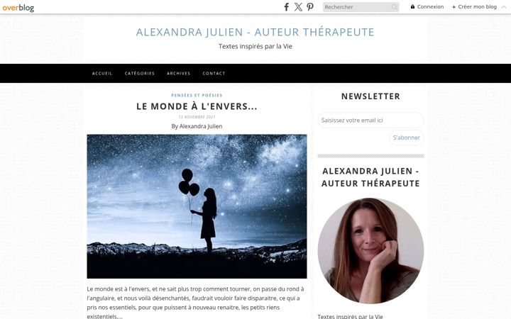Screenshot of alexandrajulien.com