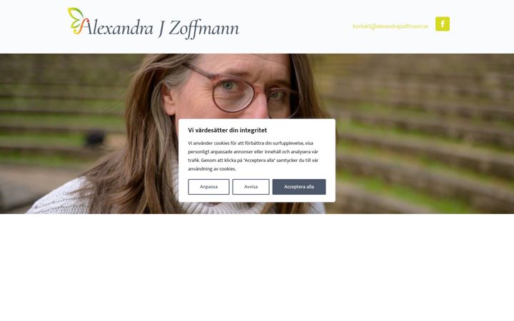 Screenshot of alexandrajzoffmann.se