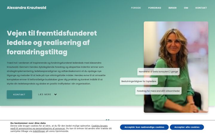 Screenshot of alexandrakrautwald.dk
