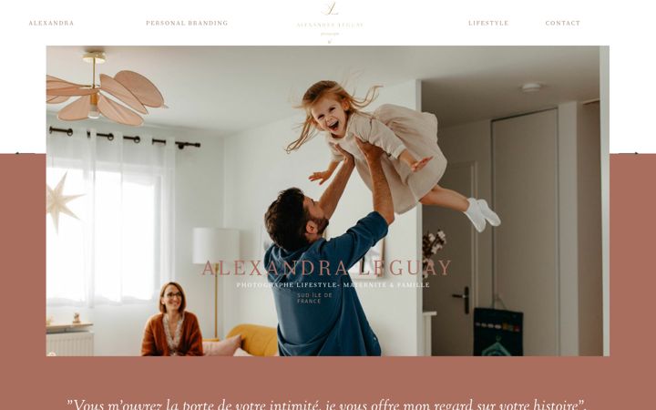 Screenshot of alexandraleguay.com
