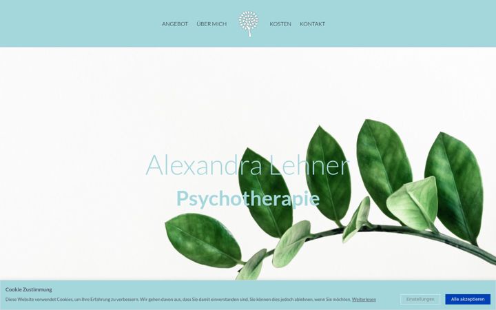 Screenshot of alexandralehner.at