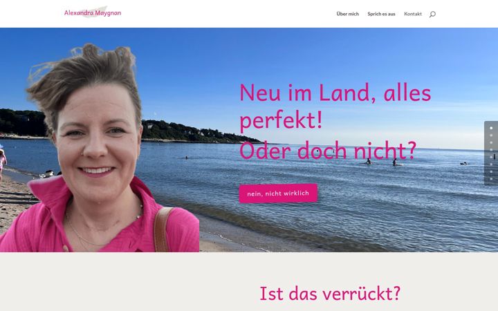 Screenshot of alexandramaygnan.com
