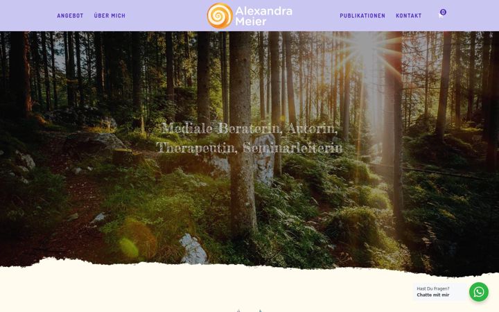 Captura de pantalla de alexandrameier.ch