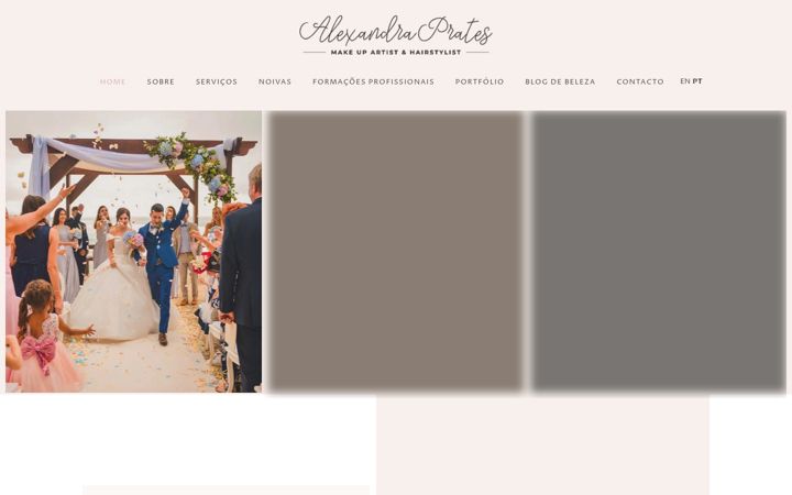Screenshot of alexandrapratesmakeup.com