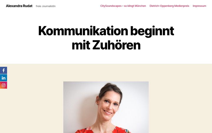 Screenshot of alexandrarudat.de