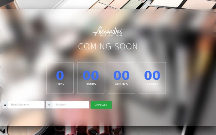 Screenshot of alexandras-makeup.de