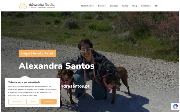 Screenshot of alexandrasantos.pt