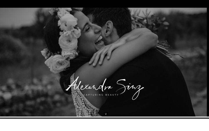 Screenshot of alexandrasinz.de
