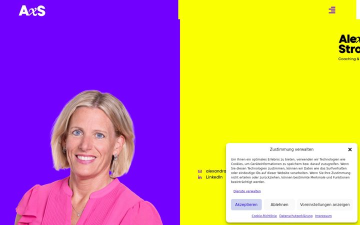 Screenshot of alexandrastrobel.ch
