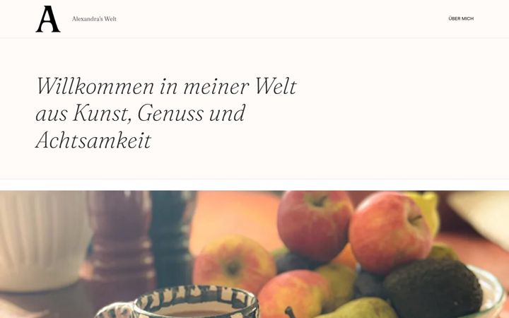 Screenshot di alexandraswelt.de