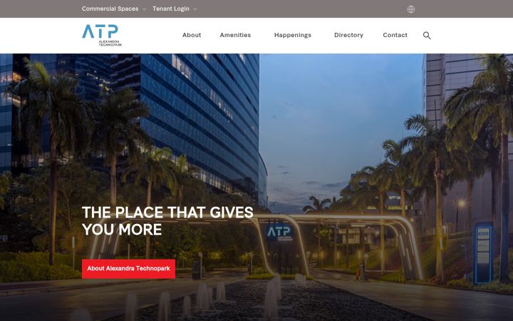 Screenshot of alexandratechnopark.com.sg