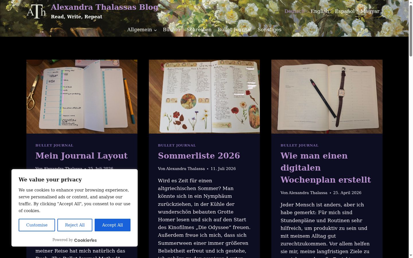 Screenshot tal-banner tal-kunsens muri qabel kwalunkwe interazzjoni