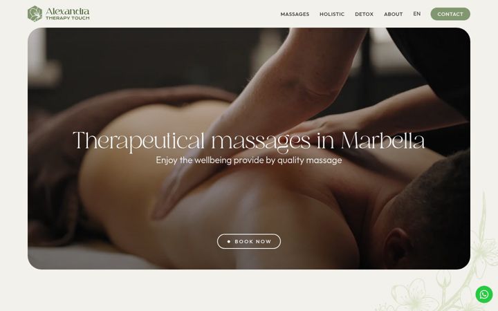 Screenshot of alexandratherapytouch.com