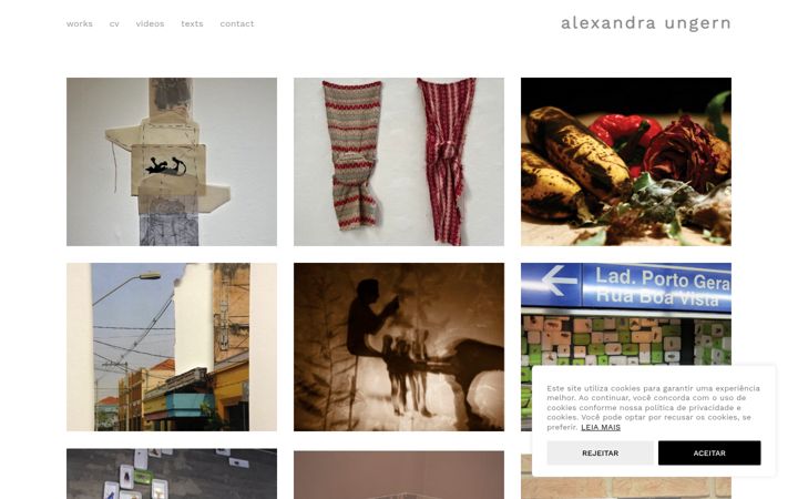 Екранна снимка на alexandraungern.com