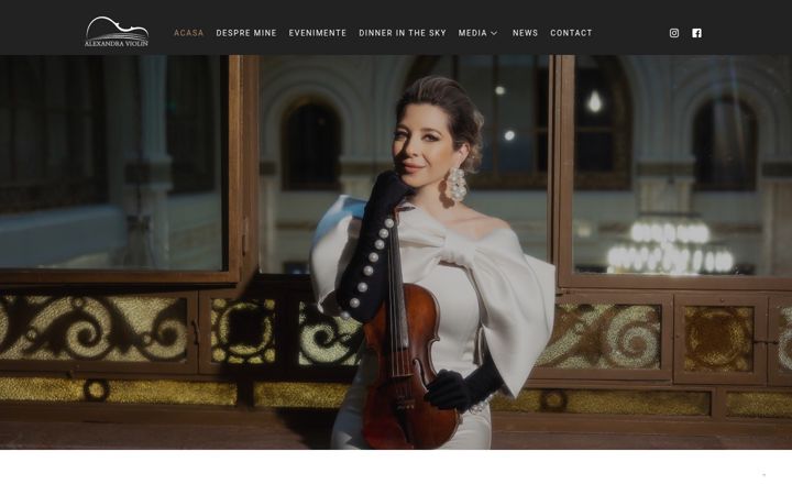 Screenshot of alexandraviolin.ro