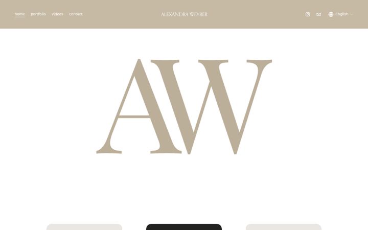 Screenshot of alexandraweyrer.com