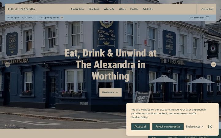Screenshot of alexandraworthing.com