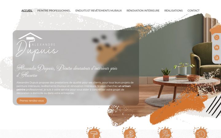 Screenshot of alexandre-dupuis.fr