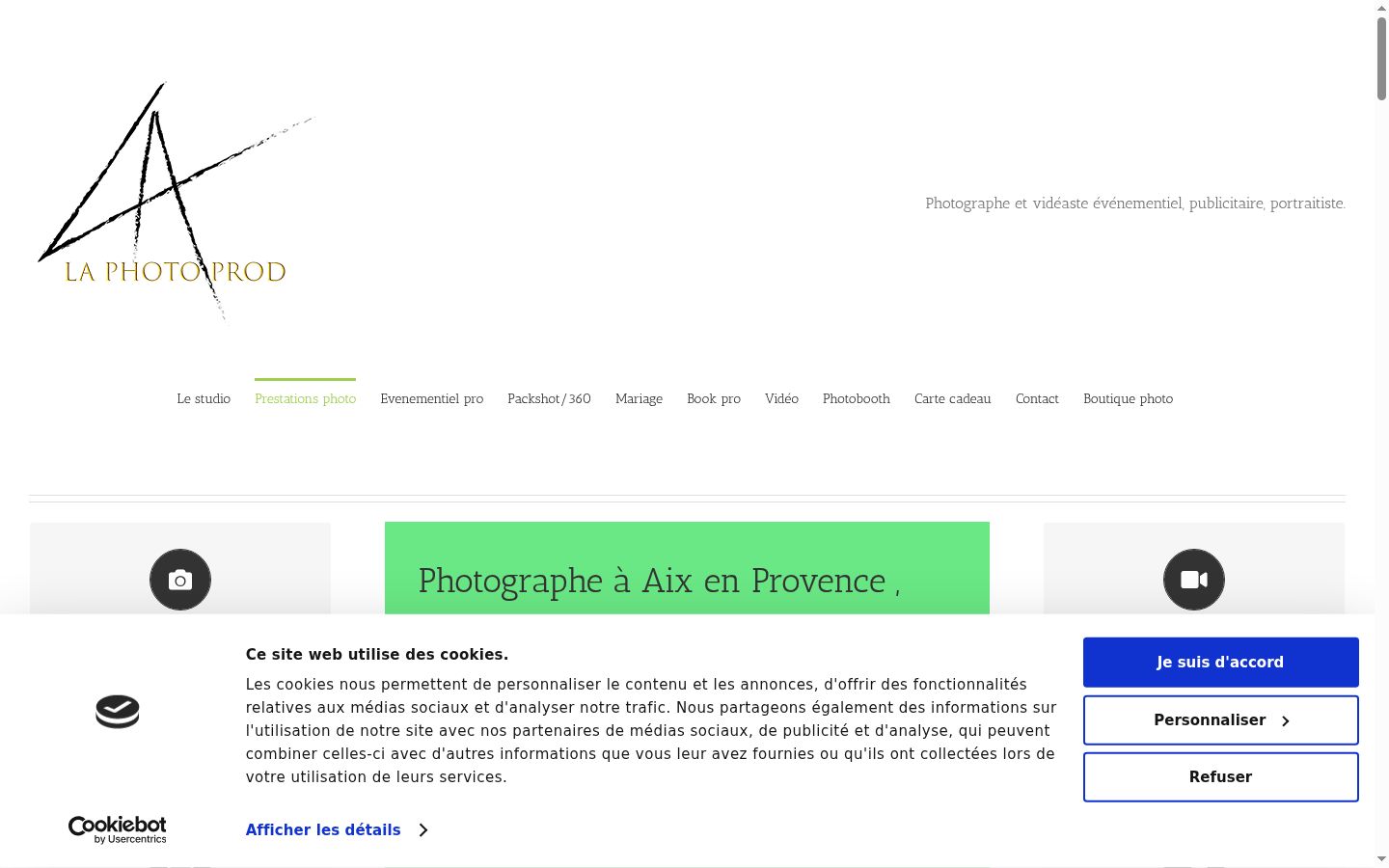 Screenshot des Einwilligungsbanners vor jeglicher Interaktion