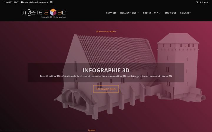 Screenshot of alexandre-mazuir.fr