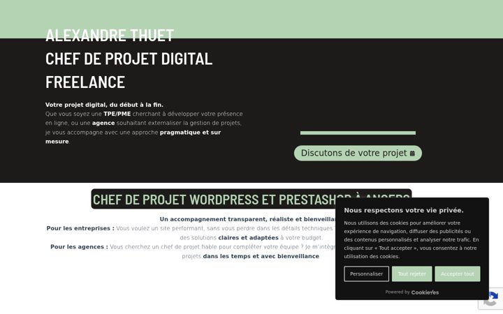 Screenshot of alexandre-thuet.fr