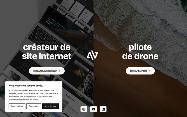 Screenshot of alexandre-vincent.com