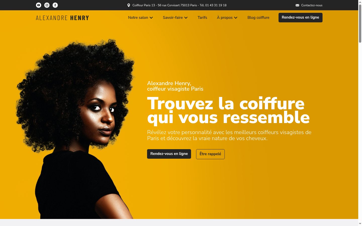Capture d'écran de la bannière de consentement affichée avant toute interaction