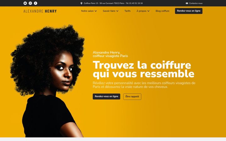 Screenshot of alexandreandbe.com
