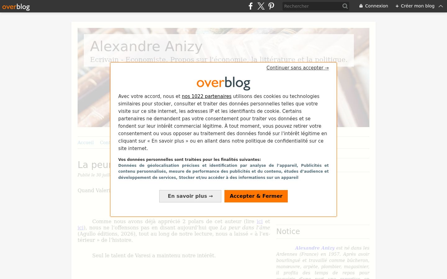 Screenshot tal-banner tal-kunsens muri qabel kwalunkwe interazzjoni