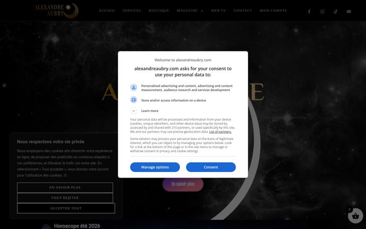 Screenshot of alexandreaubry.com