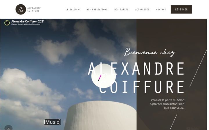 Skärmbild av alexandrecoiffure-lh.fr