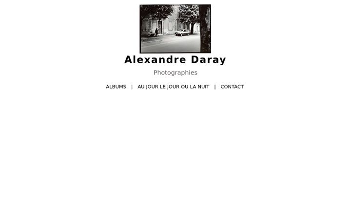 Screenshot of alexandredaray.fr
