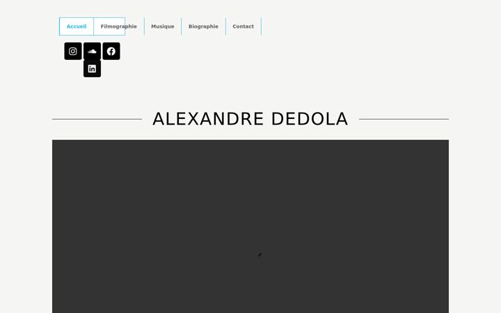 Screenshot of alexandrededola.com