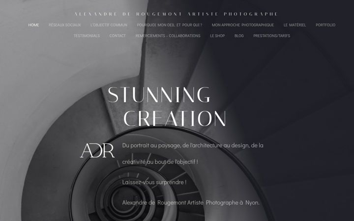 Screenshot of alexandrederougemont.com